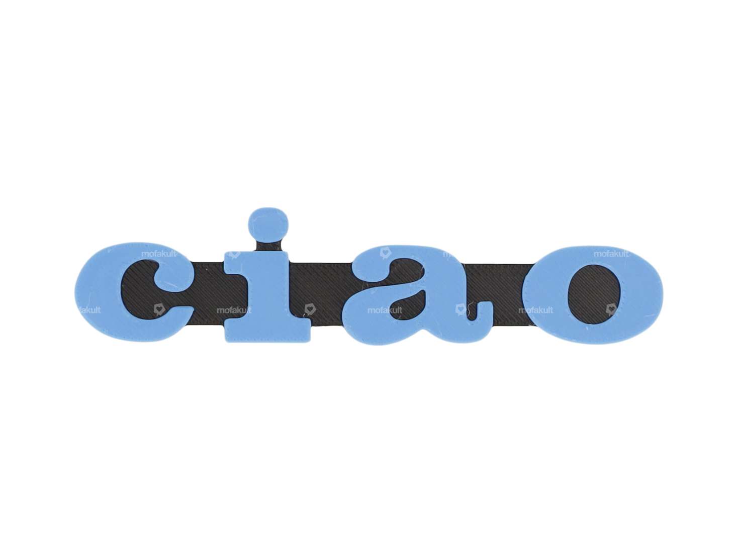 Emblem «ciao» Kunststoff 3D blau / schwarz Carousel Image 1