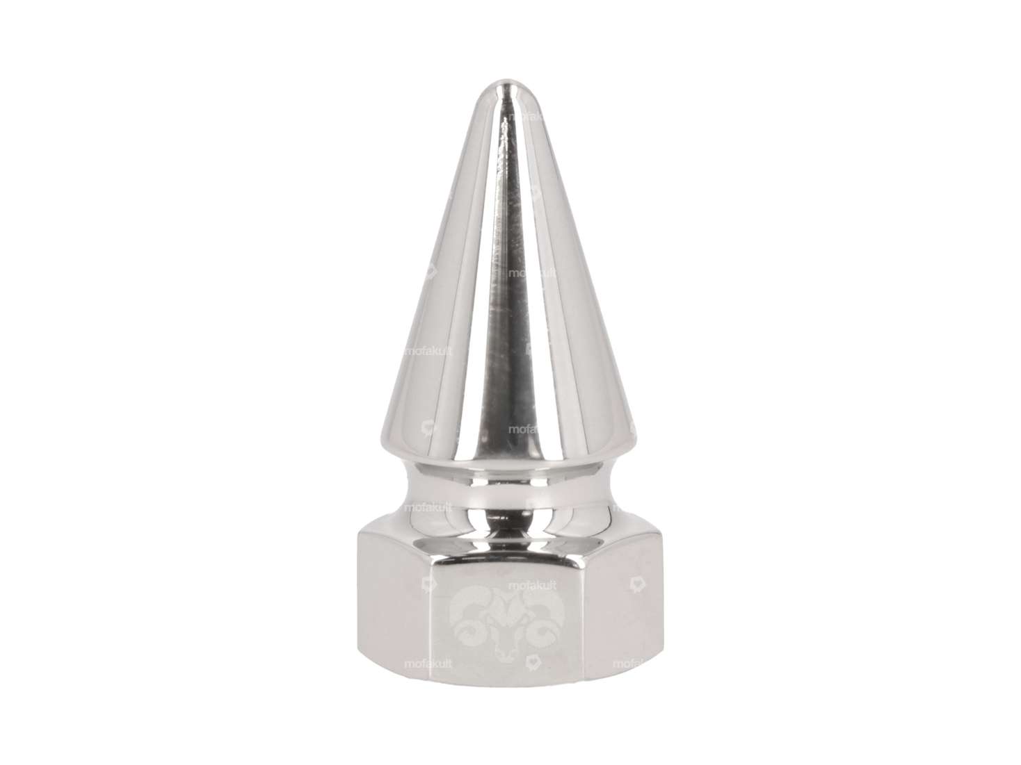 66HEROES pointed nut "Spike" M12x1 wheel nut Inox Carousel Image 1