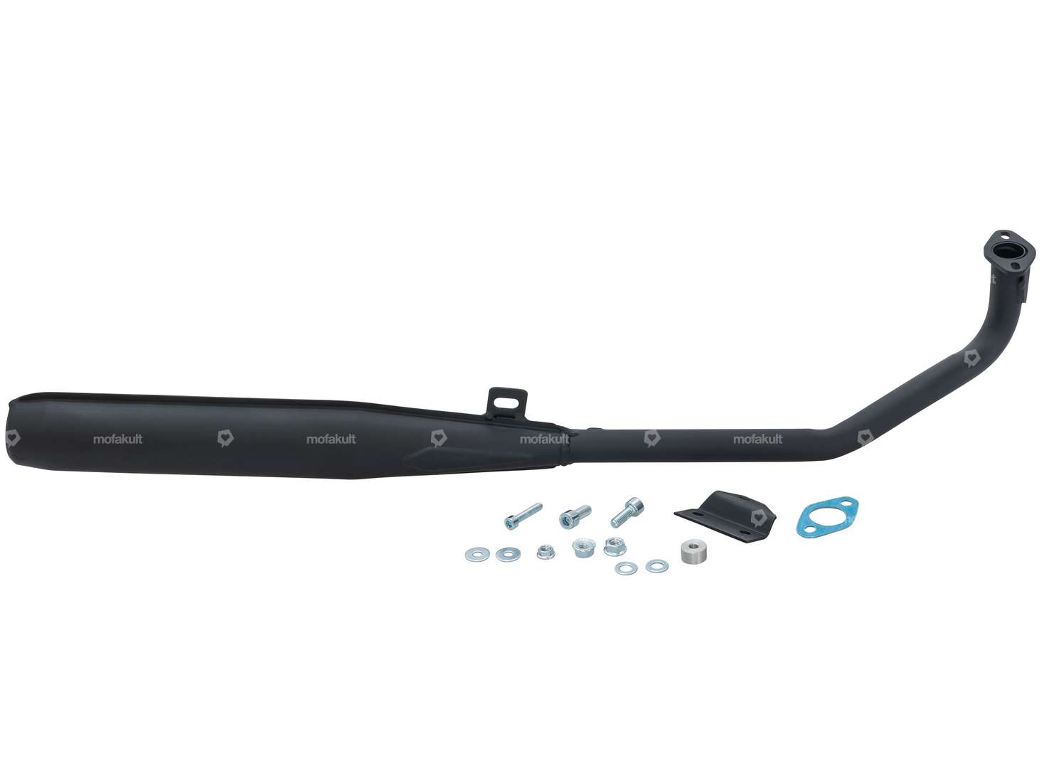 Echappement SITO Plus 25 mm sortie droite noir | Tomos Carousel Image 1