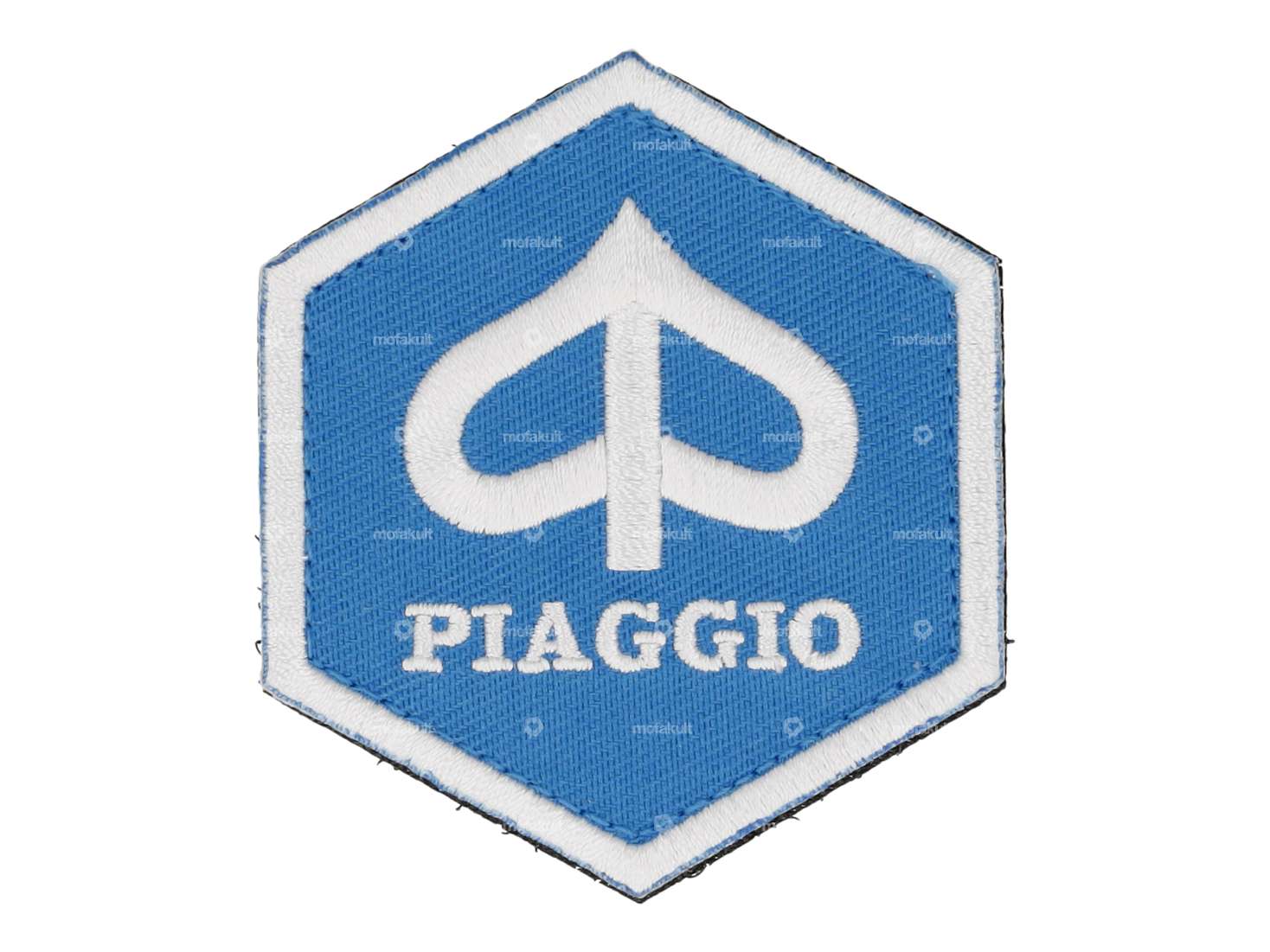 mk-Merch Klett-Patch «Piaggio» 6-eck Carousel Image 1