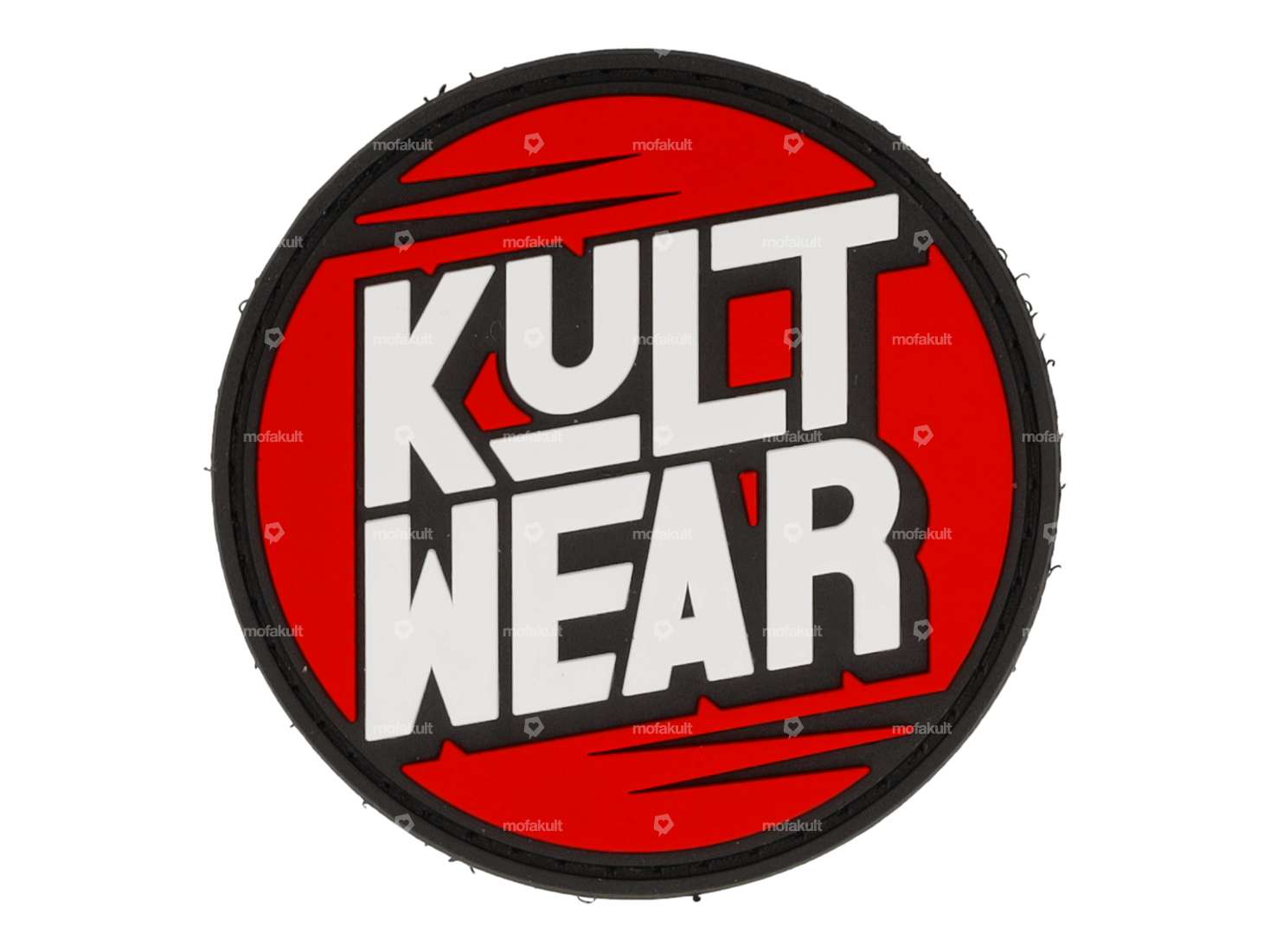 mk-Merch Klett-Patch «kultwear» Gummi rund Carousel Image 1