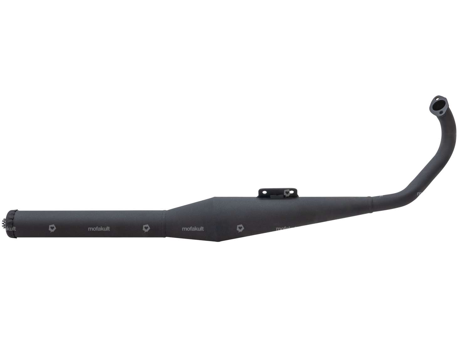 HOMOET Auspuff «P4» 28 mm schwarz | Puch MV, VS, MS / Tomos 2L, 3L Carousel Image 1