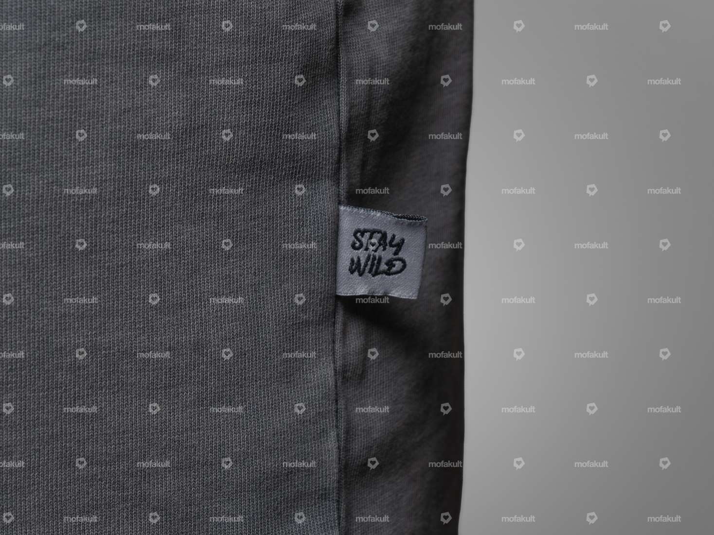 KULTWEAR T-shirt "Vintage" oversized gris Carousel Image 6