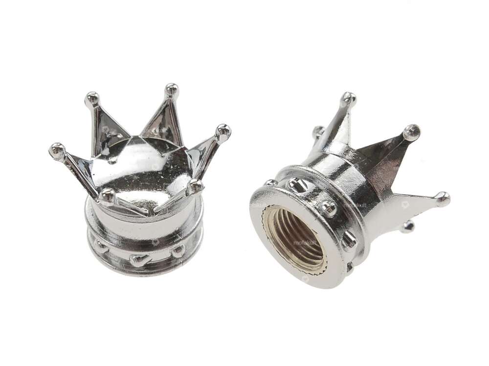 Bouchons de valve couronne chrome Carousel Image 1