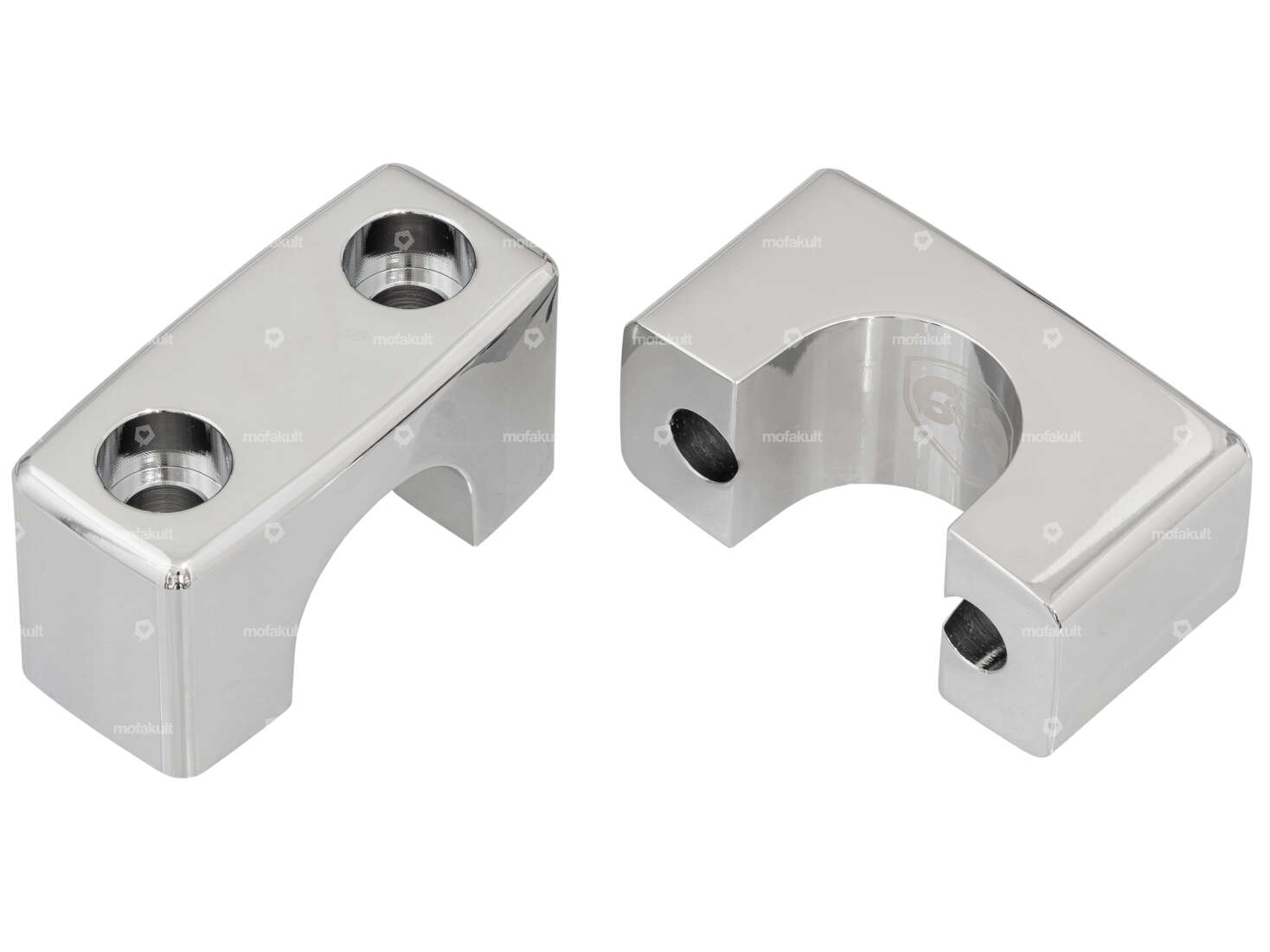 66HEROES Klemmbrücken Alu Chrom | Puch Carousel Image 1