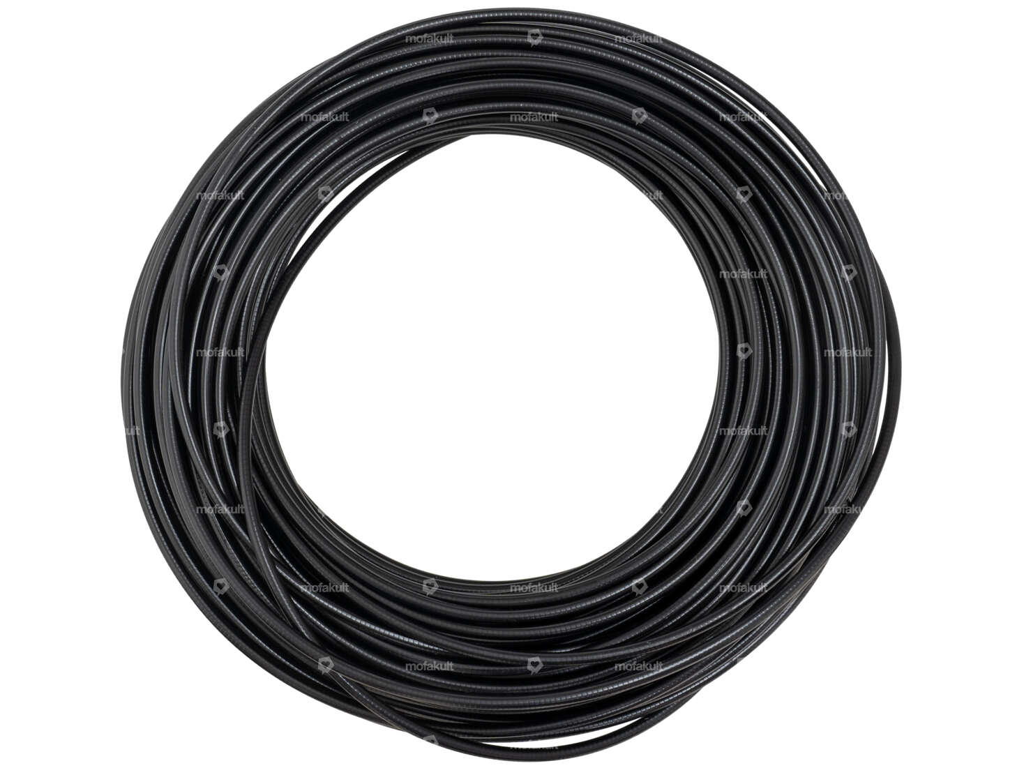 Cable sheath Ø 7 mm black (50 meter roll) Metal inner sheath Carousel Image 1