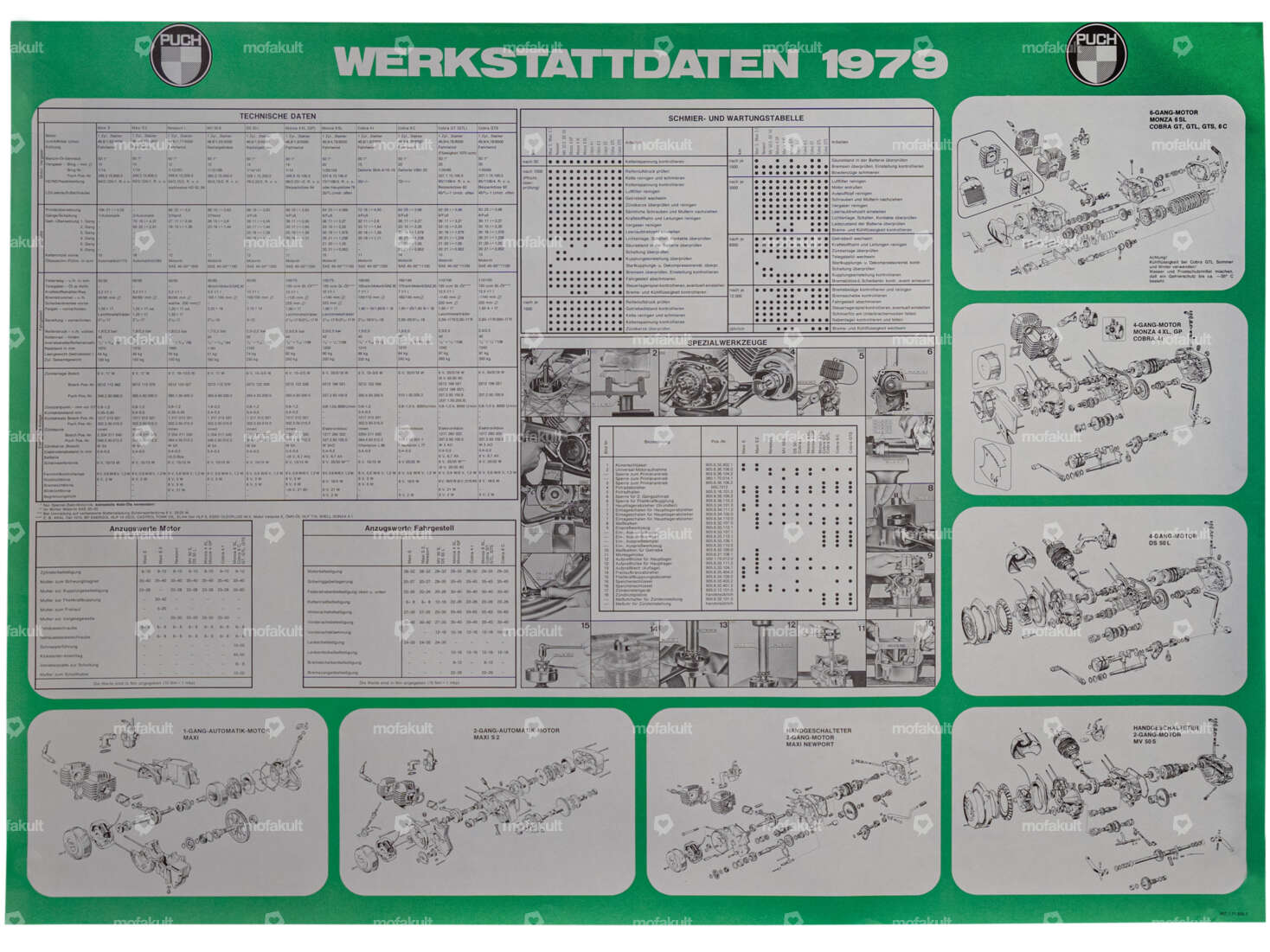 Poster "Workshop data 1979" 80 x 110 cm | Puch Carousel Image 1