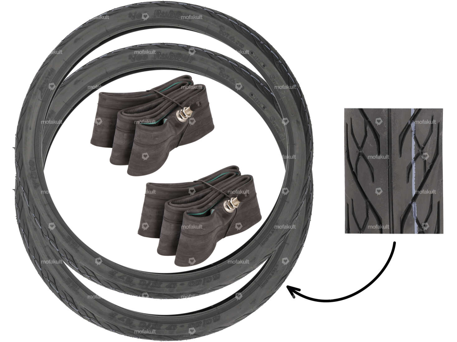 Kit de pneus VeeRubber 2.35 x 17" VRM310 (V310) Semi-Slick Carousel Image 1