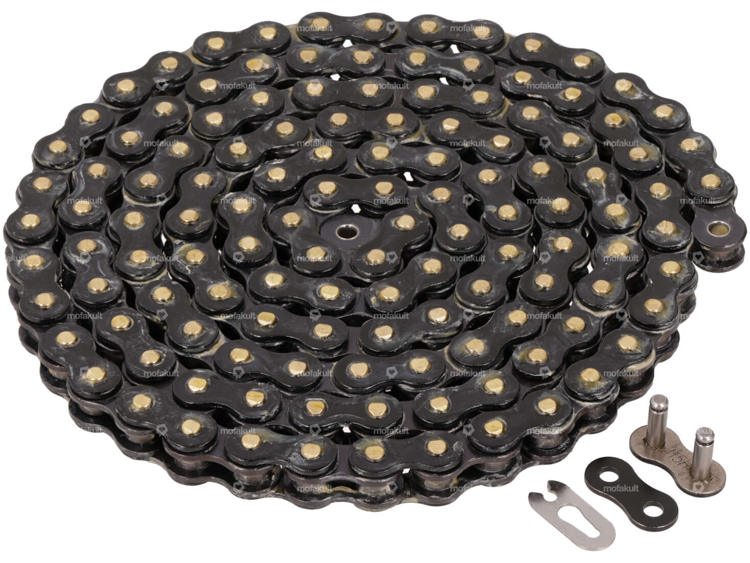CYC drive chain black (golden pins) 415H (reinforced) 128L Carousel Image 1