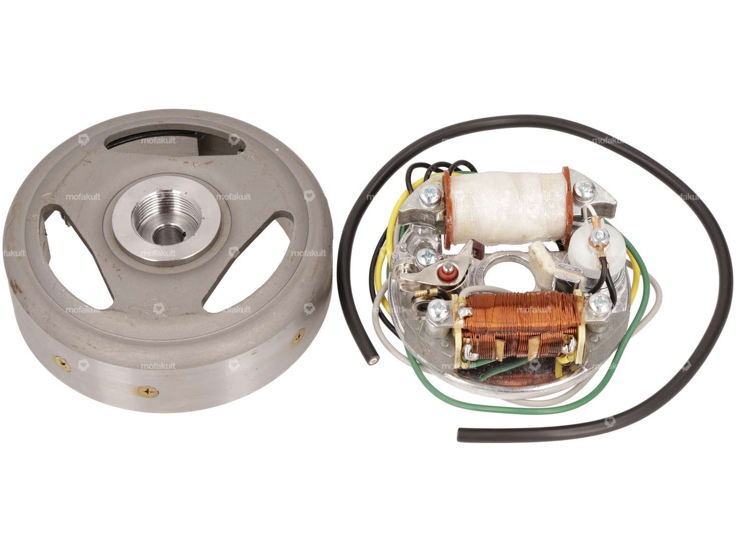 Ignition plate with additional coil & flywheel | ILO G50 / Victoria M50, M51 Carousel Image 1