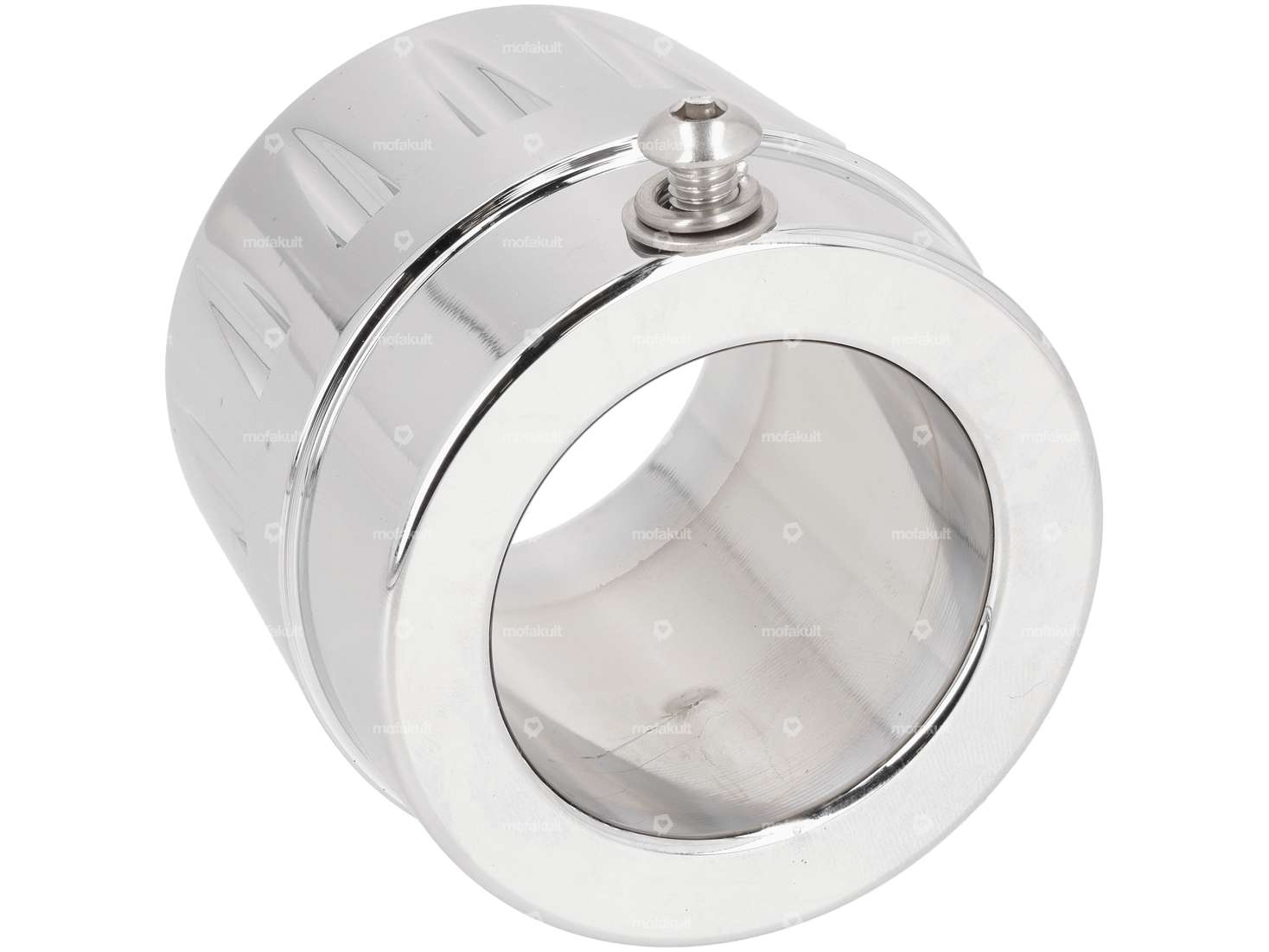 66HEROES End piece CNC exhaust chrome Carousel Image 2