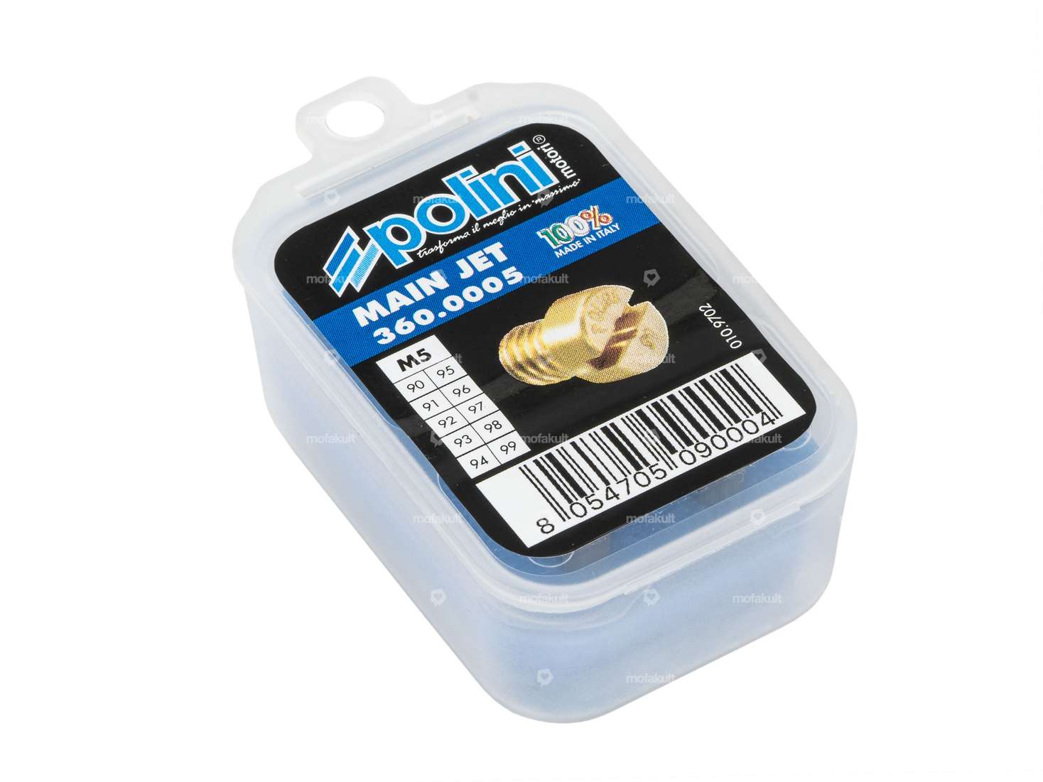 Polini set de gicleurs principaux (90 - 99) Dell'Orto PHBG, SHA Carousel Image 3