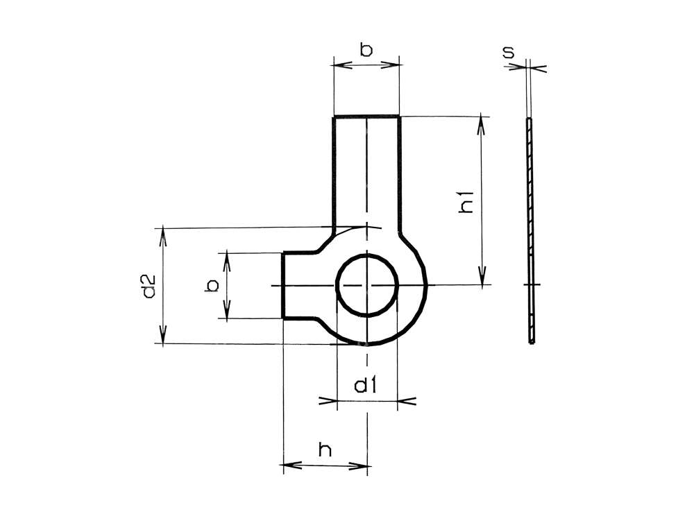 M8 Sicherungsblech 2 Lappen Carousel Image 2