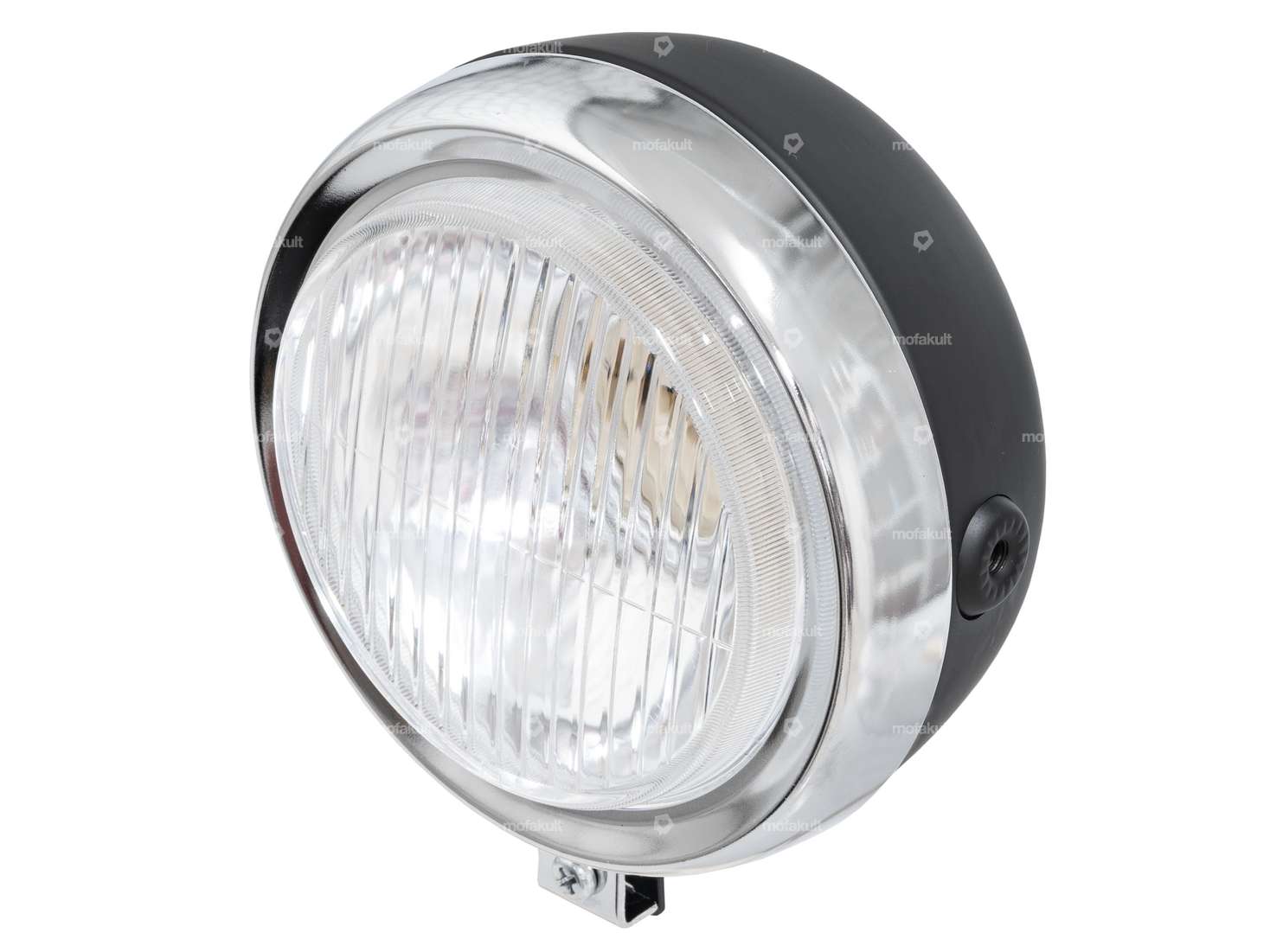 Spotlight round Ø 13 cm chrome / black Carousel Image 1