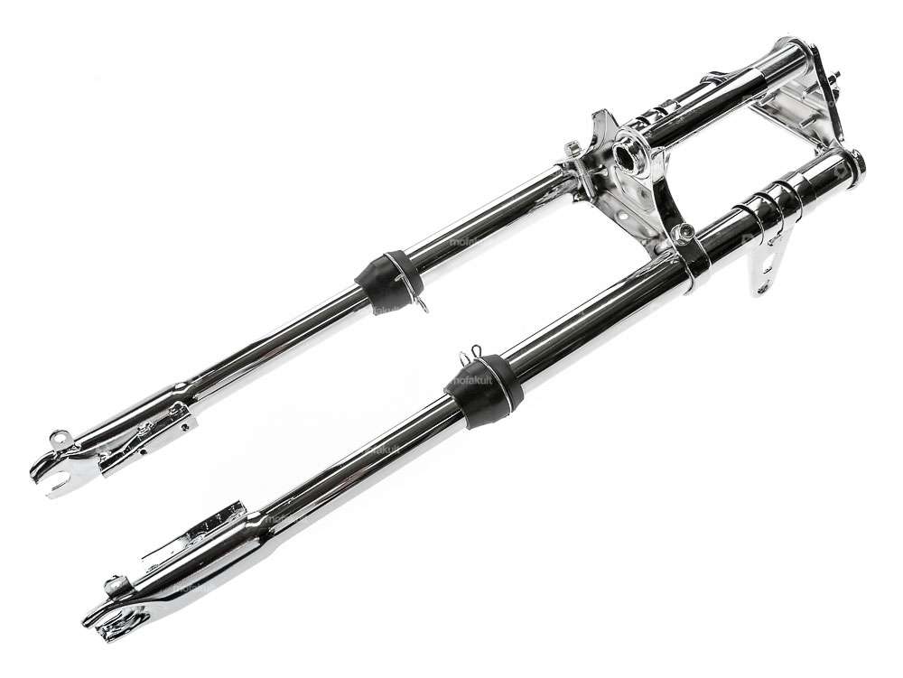 EBR fork upside-down reinforced (chopper) chrome | Puch Carousel Image 2