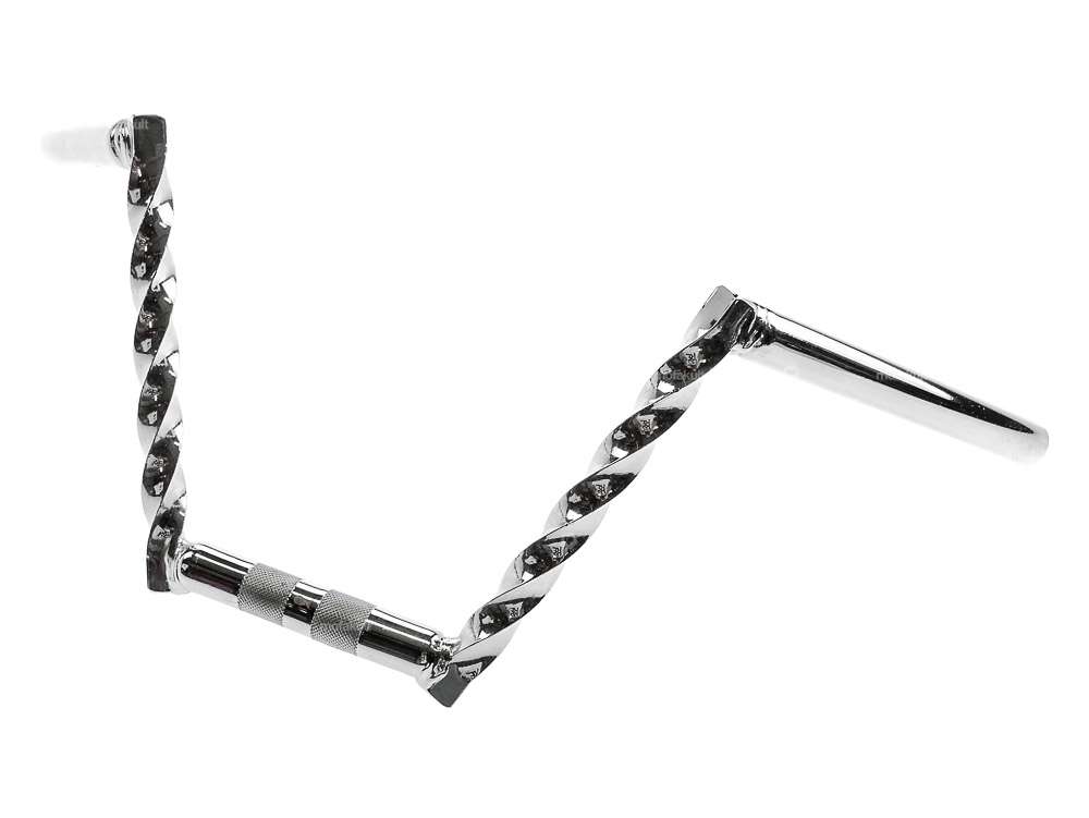 Guidon plaque de fourche 20 cm tourné chrome Carousel Image 2