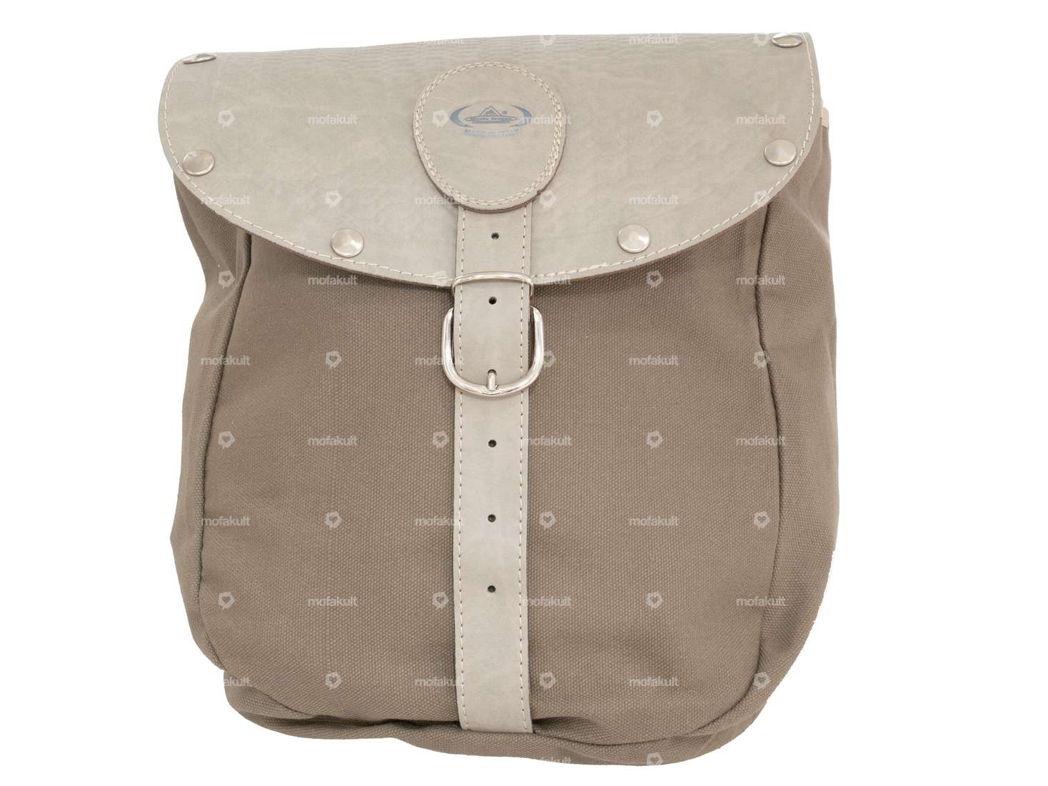 Sacoche à bagages Oldschool grise Carousel Image 2