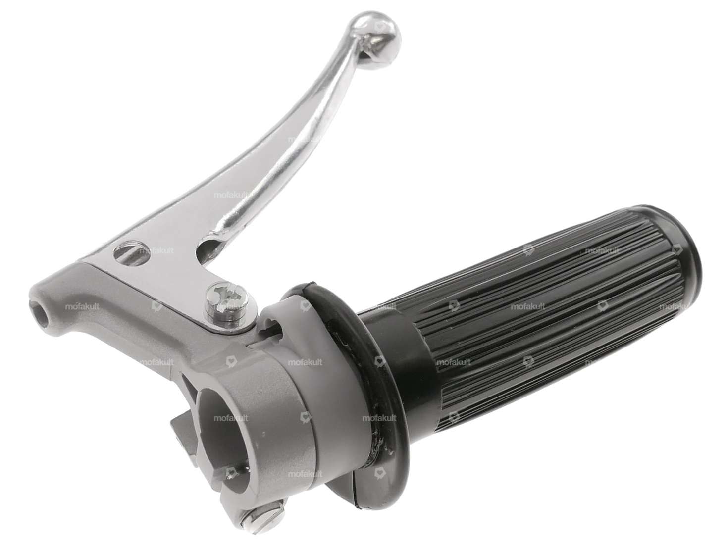 Poignée de gaz Oldschool grise Carousel Image 2