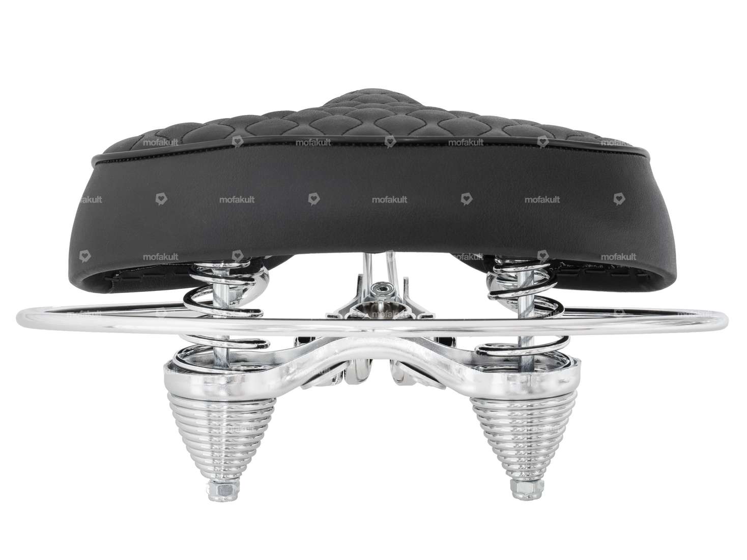 Selle Diamond à ressorts en tonneau noir Carousel Image 3