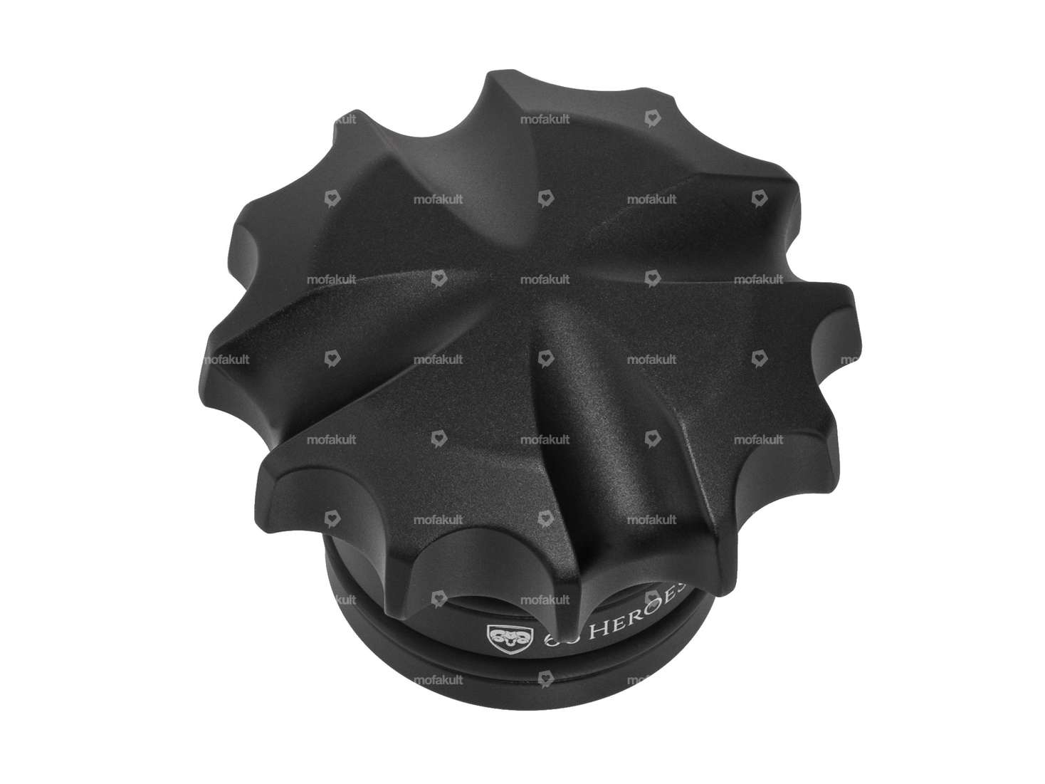 66HEROES Bouchon de réservoir "Iron Cross" alu noir | Zündapp Belmondo Carousel Image 1