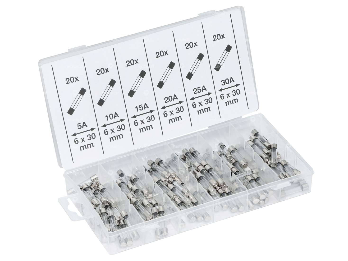 BGS glass fuse assortment 120 pcs. Carousel Image 1