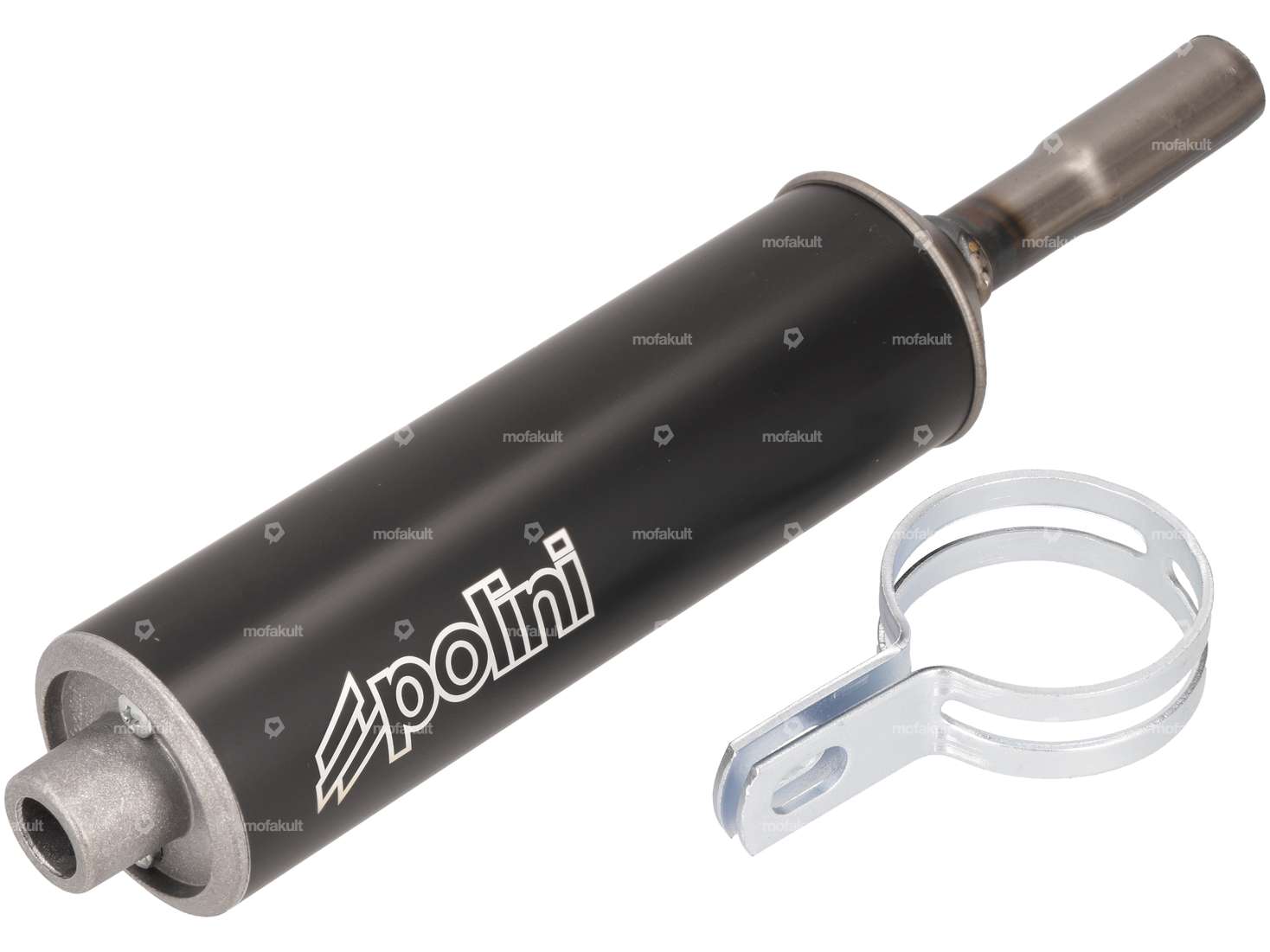 Polini Schalldämpfer 16 mm Alu schwarz Carousel Image 1