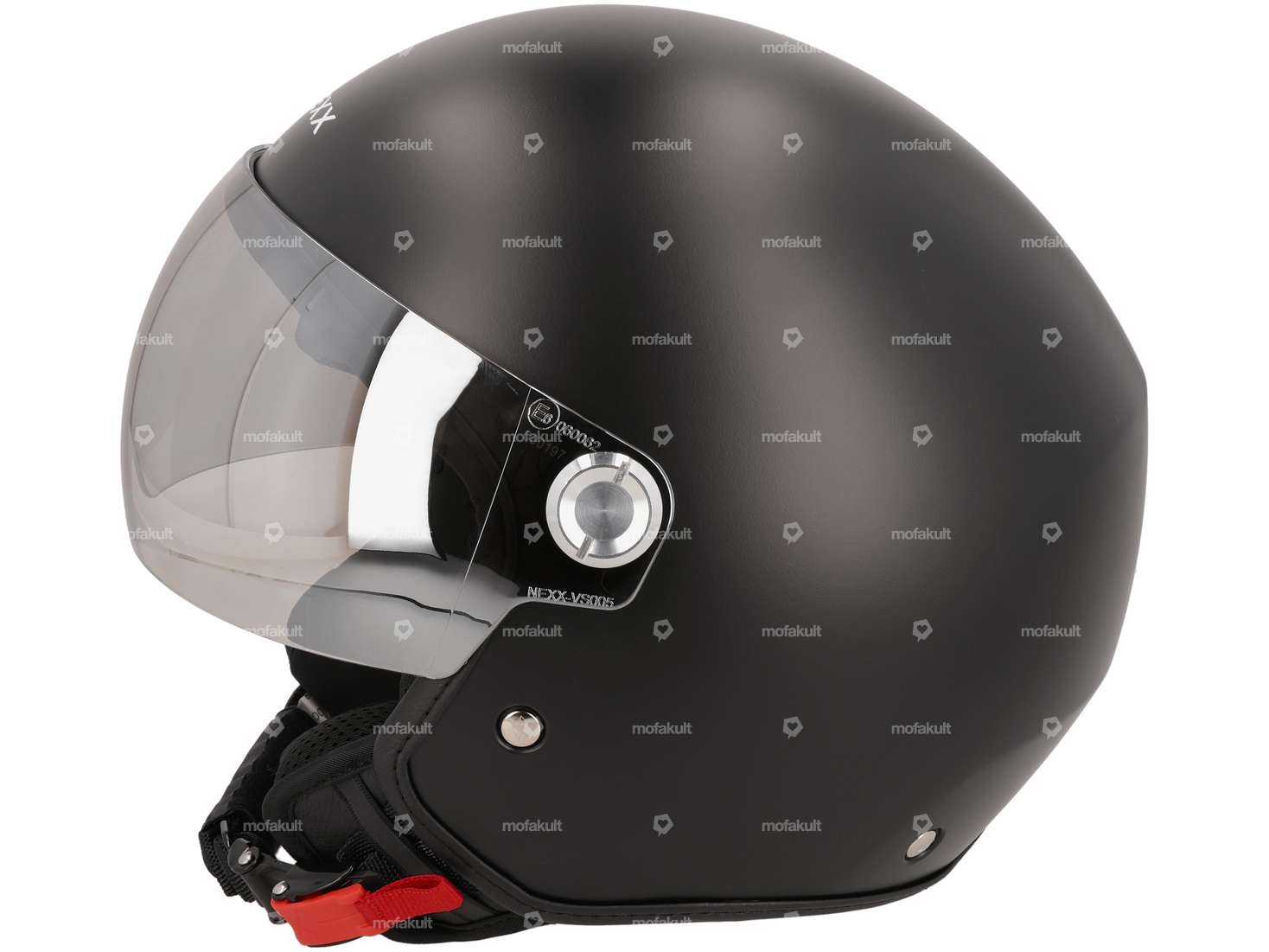 NEXX Jet-Helm «Styler» schwarz matt (S-L) Carousel Image 2