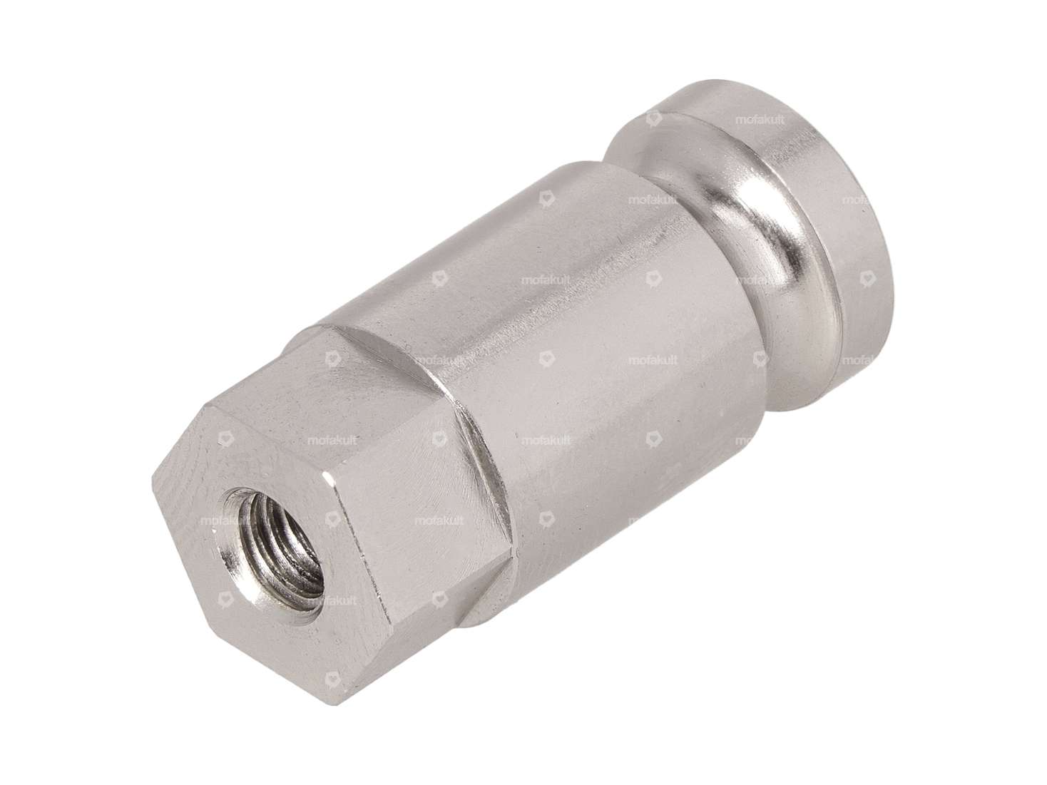 66HEROES Pivot de réception M6 Support de plaque d'immatriculation latéral Inox Carousel Image 1