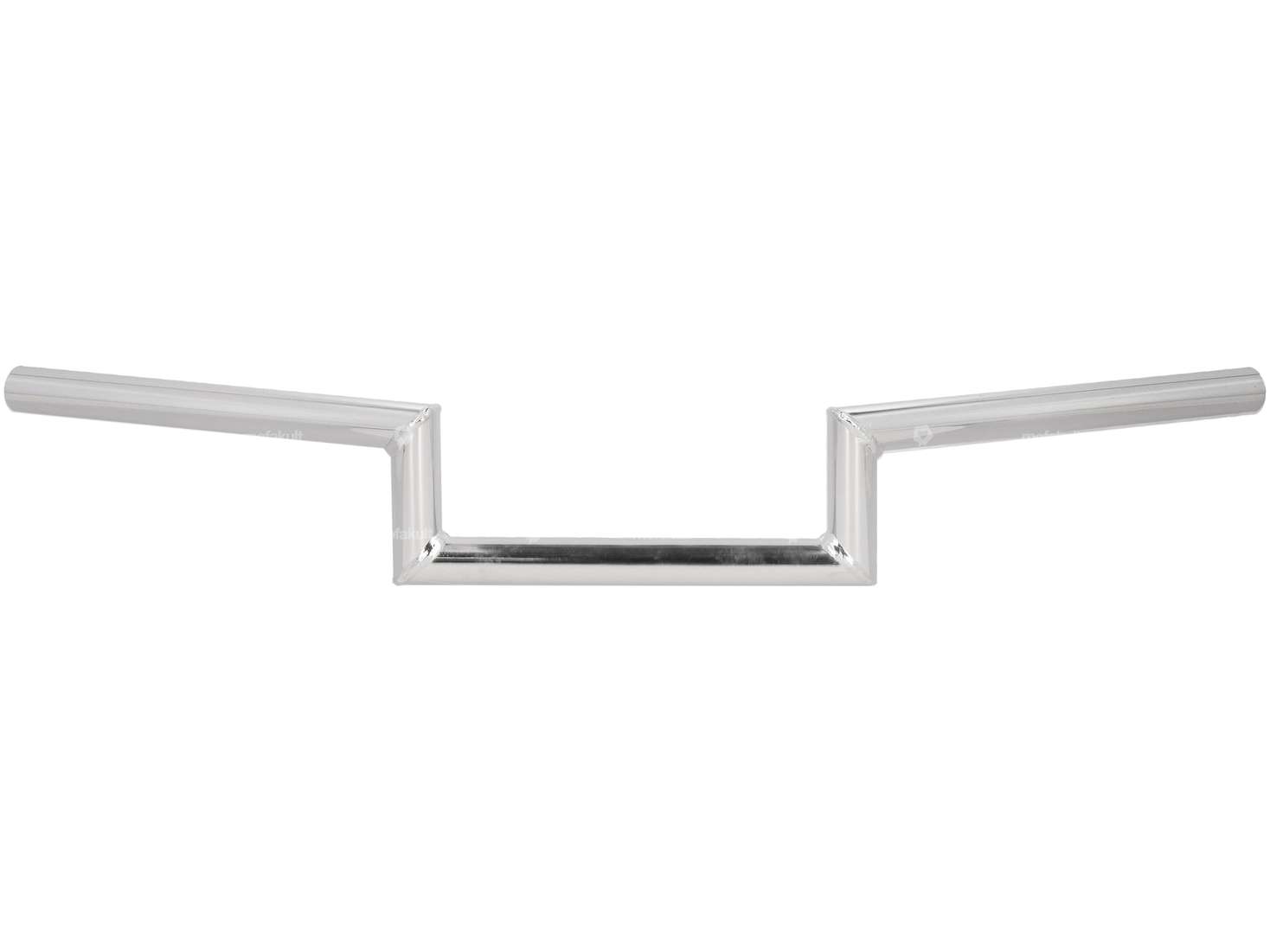 Handlebar fork plate 8 cm "Z" chrome Carousel Image 1