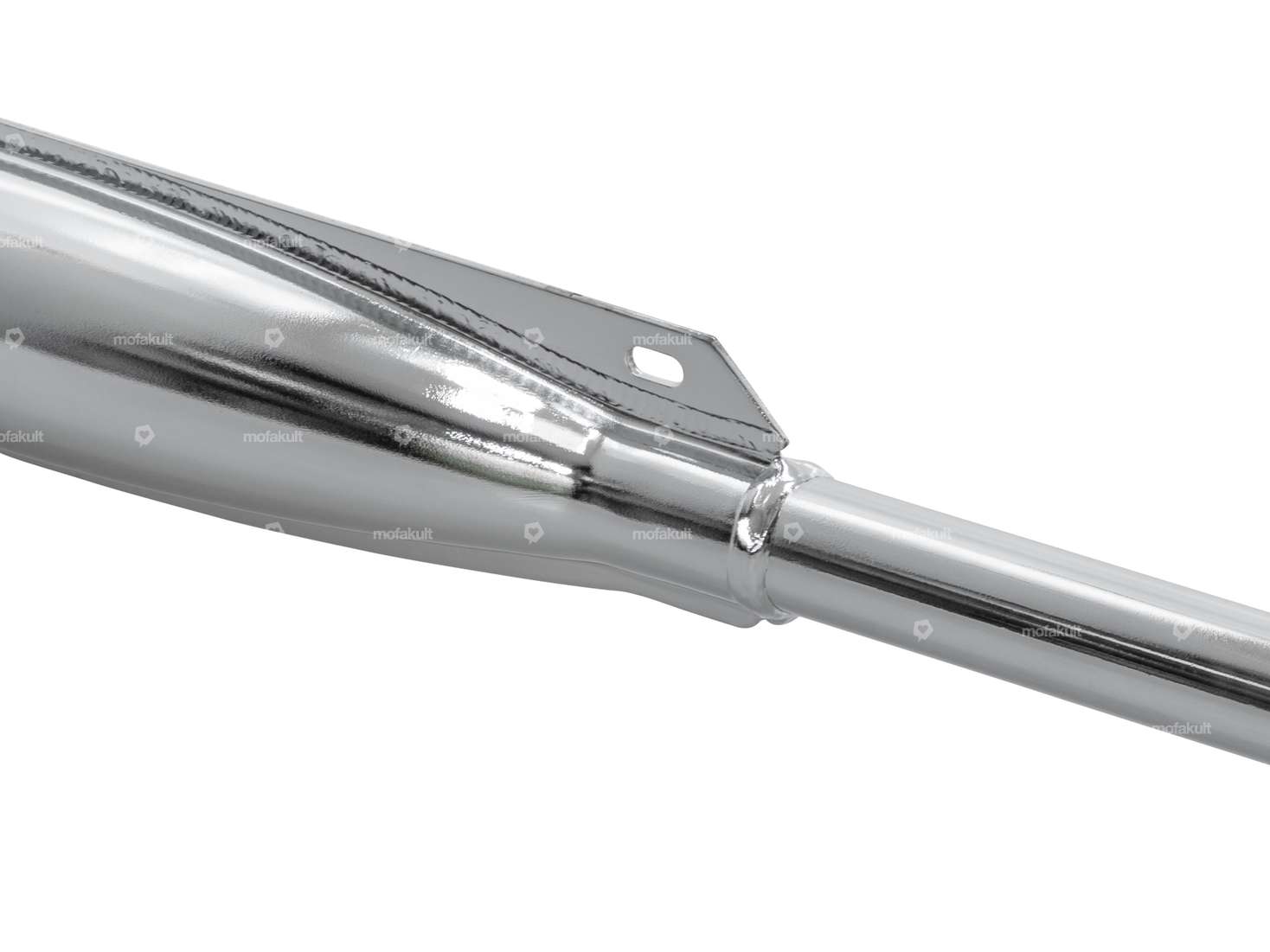 Echappement 25 mm sortie droite chrome | Tomos A3 Carousel Image 2