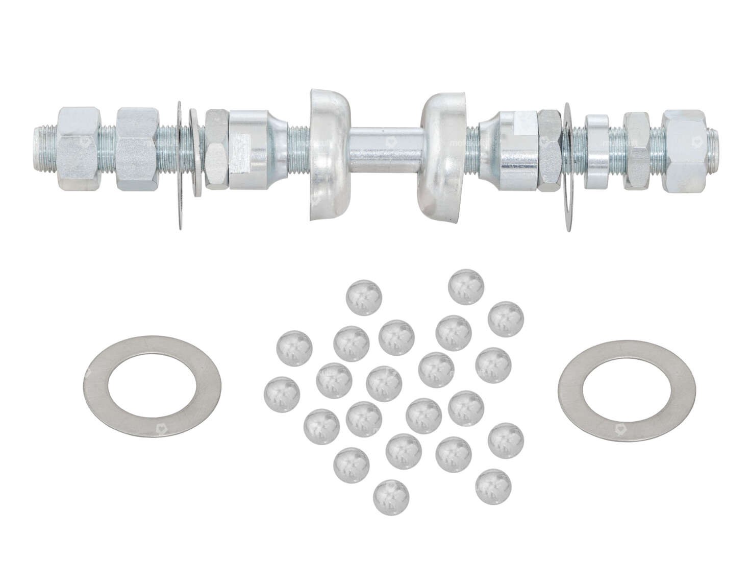 Kit axe de roue M11x1 x 153 roue avant rayons Carousel Image 1