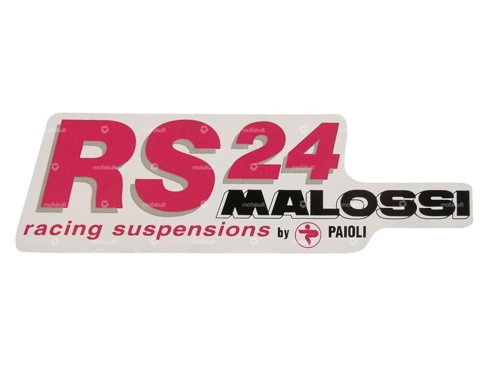 Autocollant "RS24 Malossi" 14 x 4.5 cm Carousel Image 1