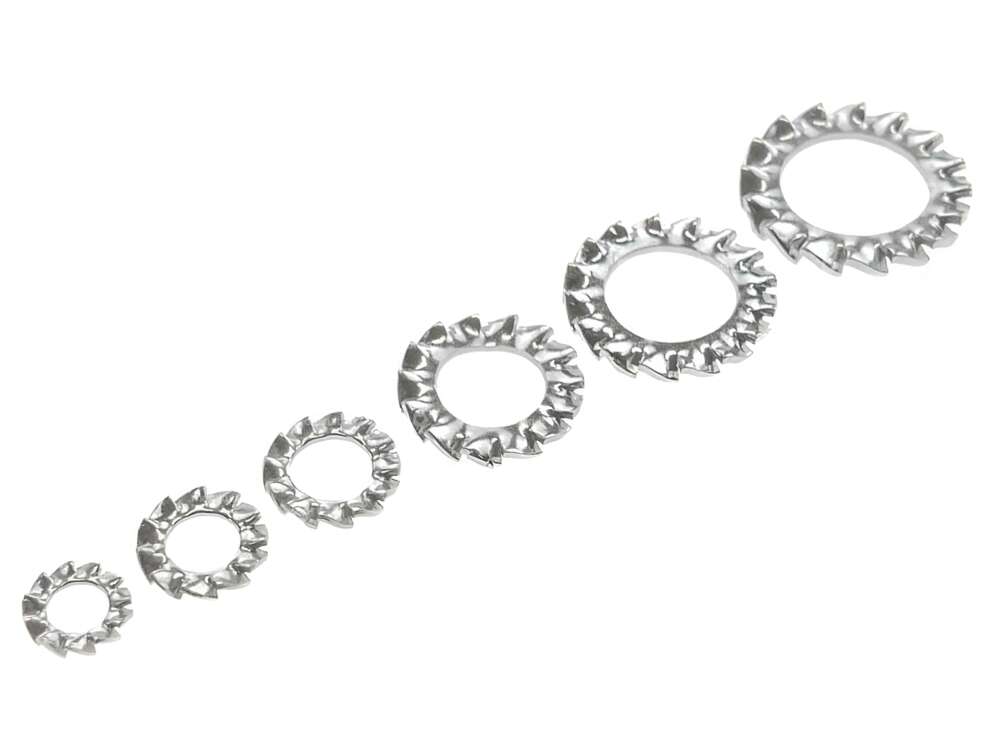 Serrated lock washer M4 - M12 galvanized Carousel Image 1