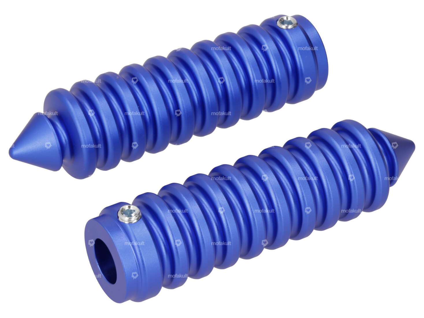 66HEROES Repose-pieds rainuré pointu bleu Carousel Image 1