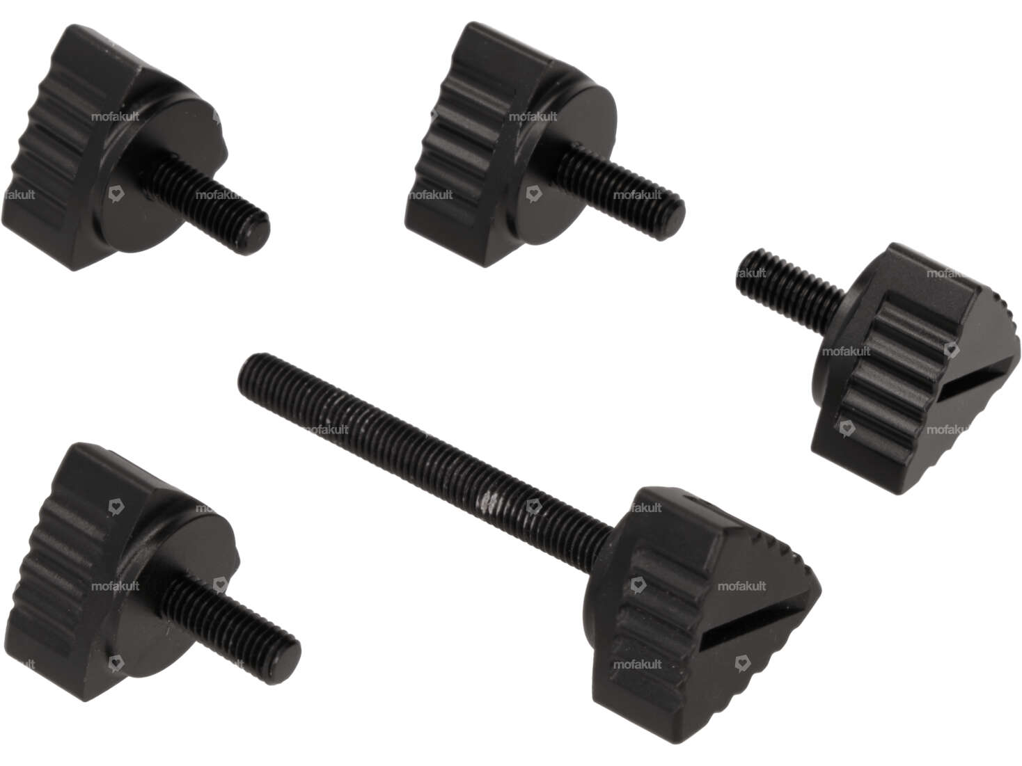 66HEROES Side protection screw set aluminum black | Puch Maxi N Carousel Image 1