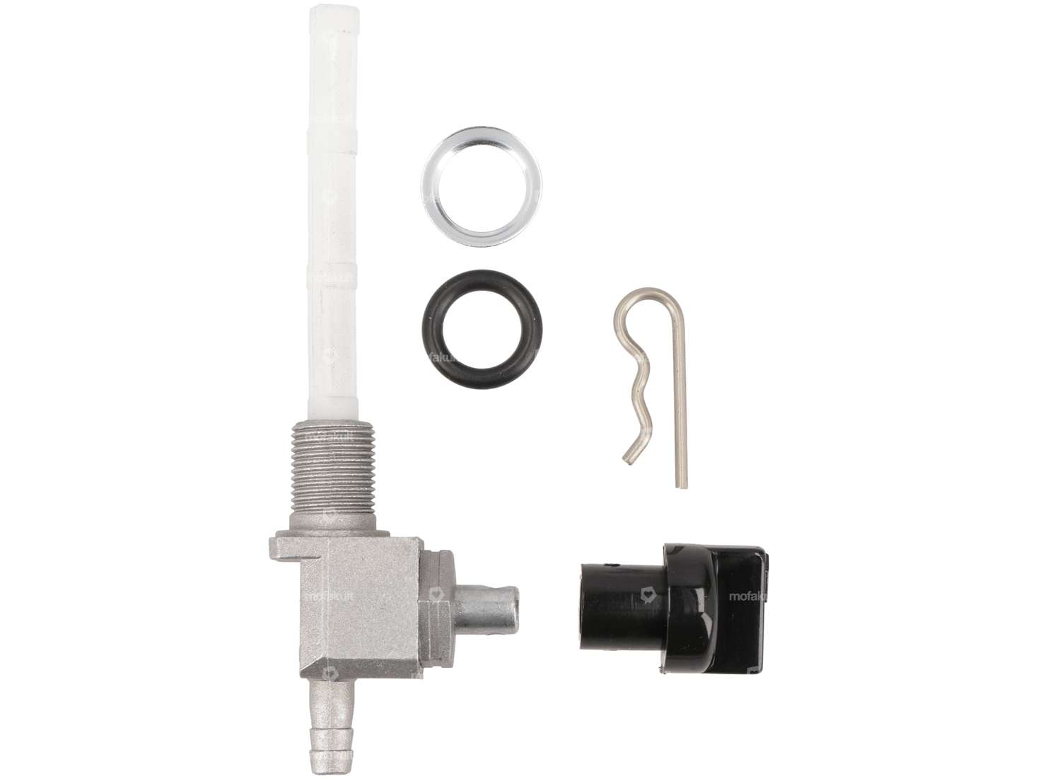 Robinet d'essence OMG vertical M12x1 avec bouton rotatif (à visser) sortant par le bas Carousel Image 1