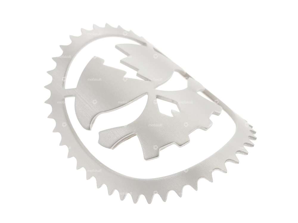 Panneau de direction (adhésif) Skull Head Alu nu Carousel Image 2