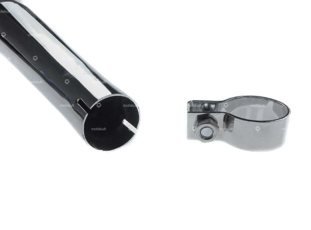 Zigarrenauspuff Ø 32 / 70 mm Chrom Carousel Image 2