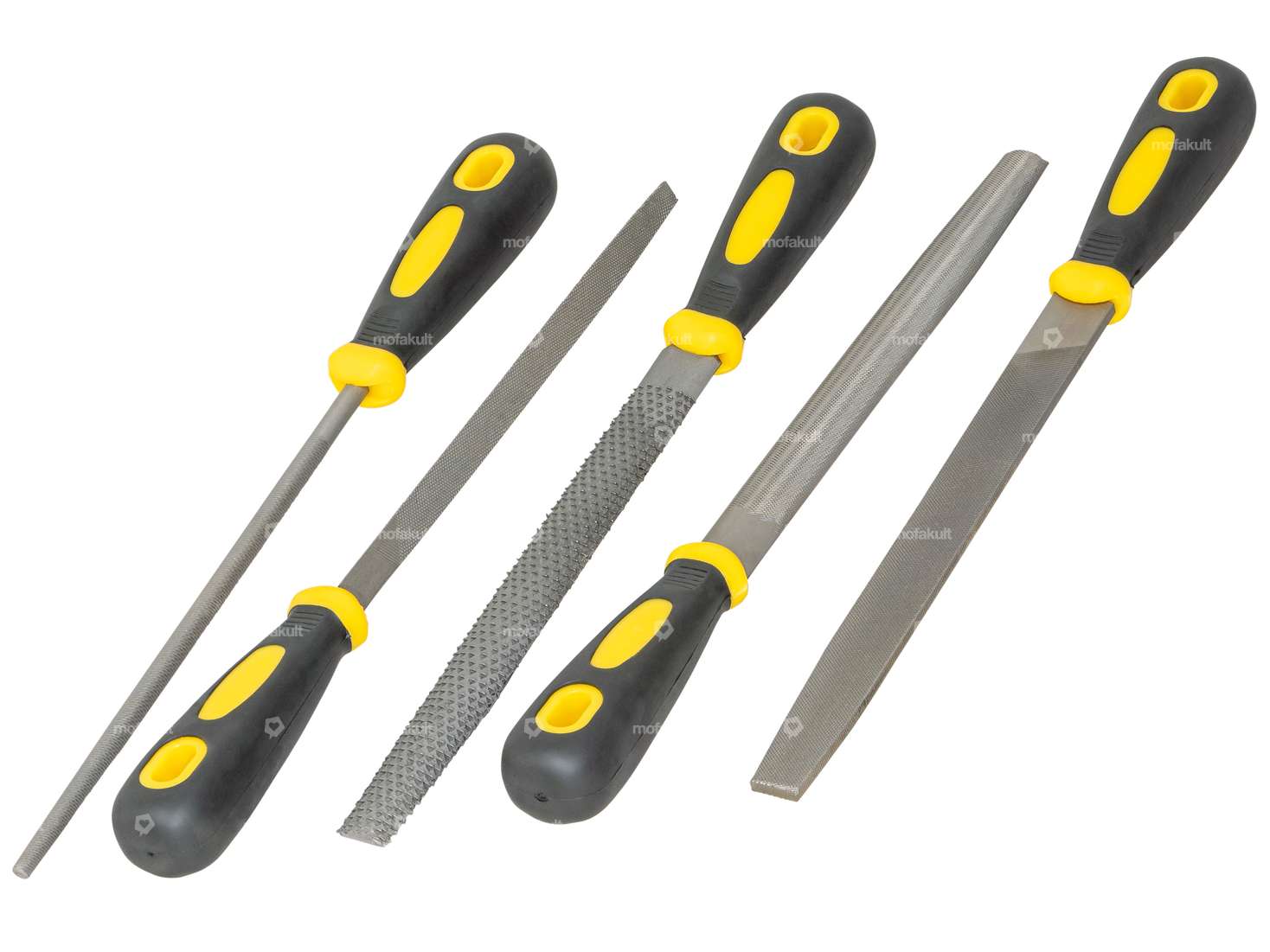 Jeu de limes (rondes, demi-rondes, triangulaires & plates) 5 pcs. Carousel Image 1