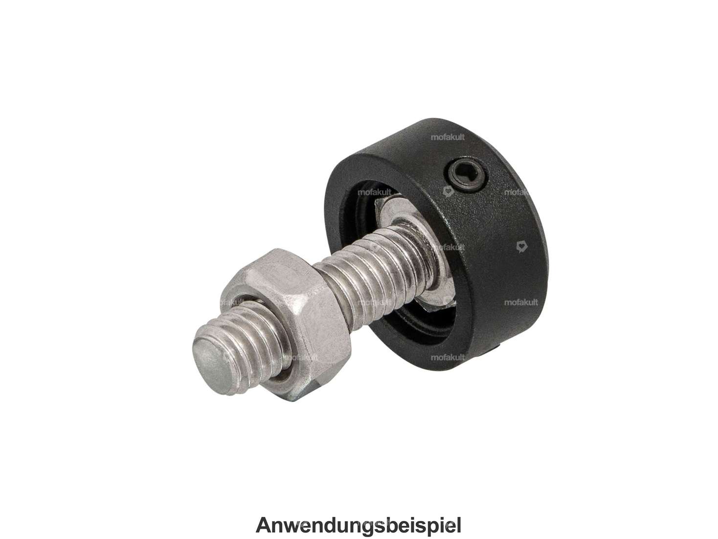 66HEROES Cache hexagonal M6 Alu noir anodisé Carousel Image 4