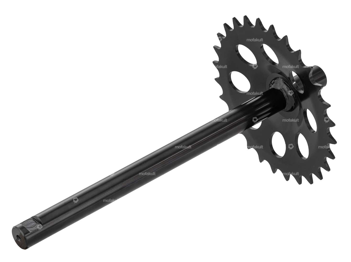 GPO Axe de pédalier avec couronne noir | Puch Supermaxi LG1, LG2 Carousel Image 2