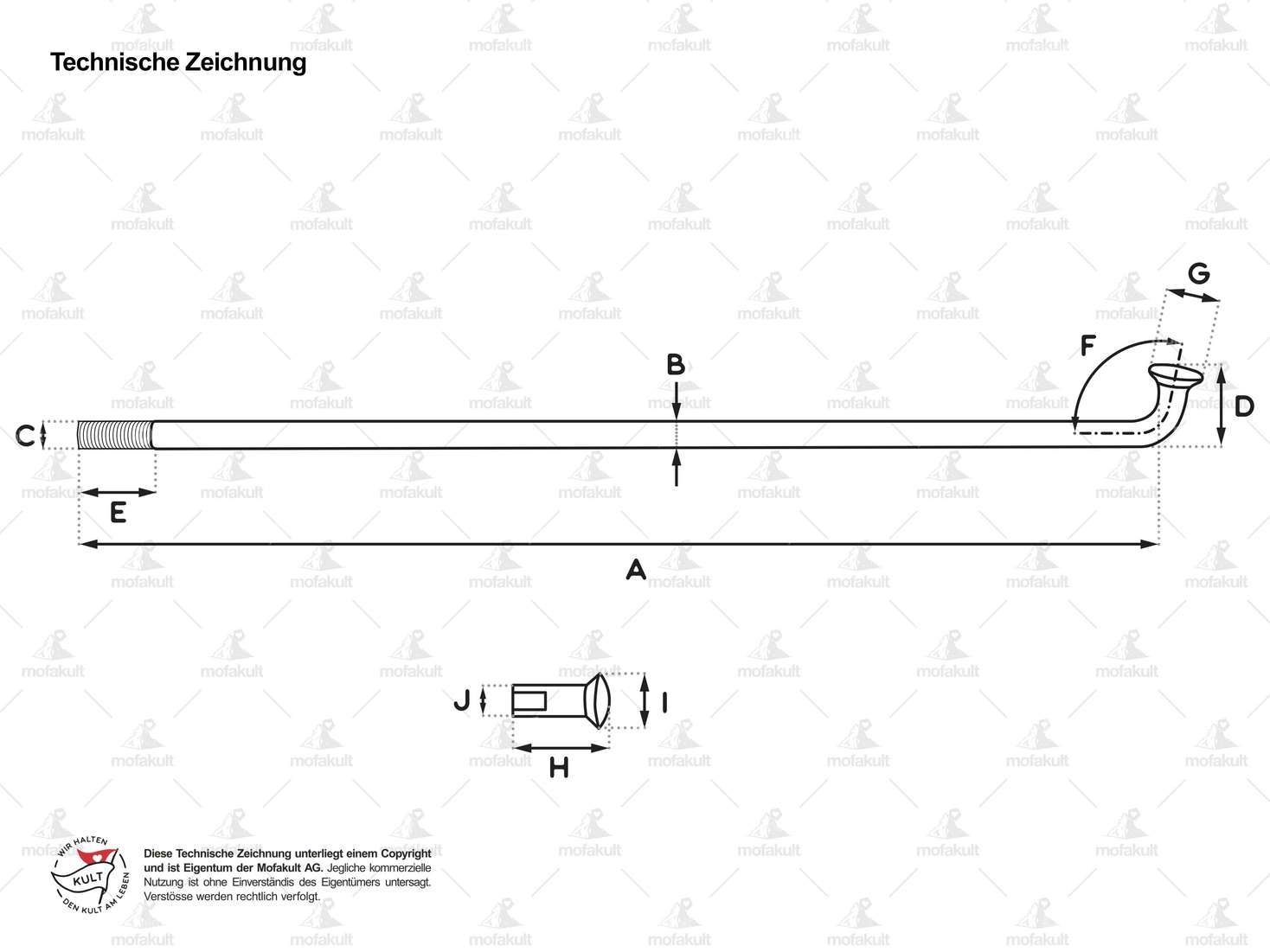 WWS 19" Speiche inkl. Nippel (2.6 x 212 mm) Inox Carousel Image 3