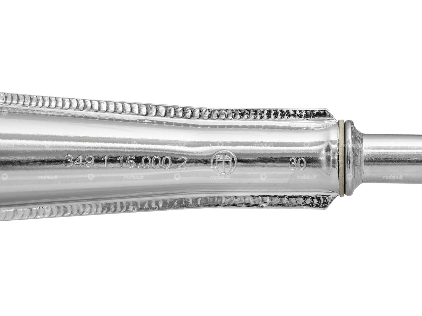 Jamarcol pot d'échappement 22 mm 2 pièces réplique (avec numéro & logo) | Puch Carousel Image 5