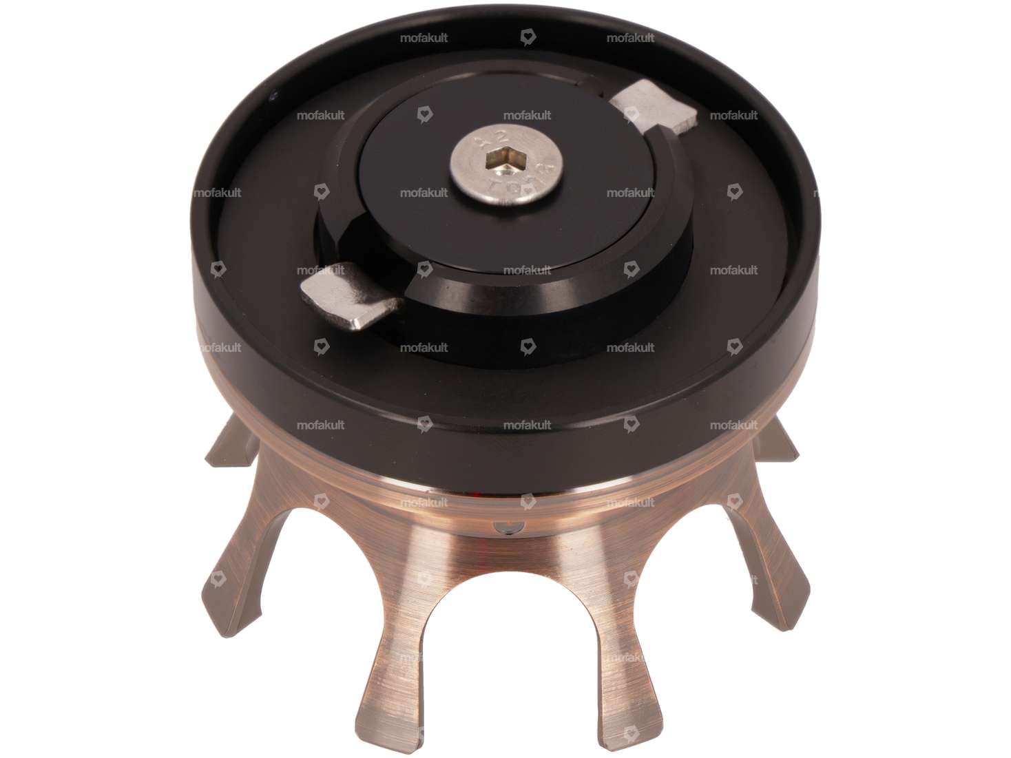 66HEROES Tank cap copper 40 mm bayonet "Crown" Carousel Image 2