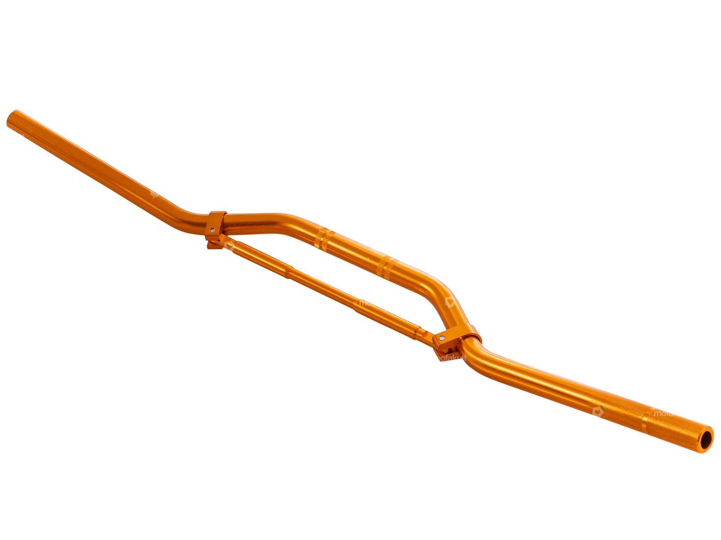 Guidon de course plaque de fourche 8 cm aluminium orange Carousel Image 2