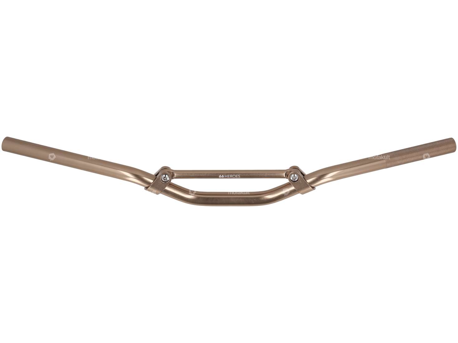 66HEROES Guidon de course Plaque de fourche 7 cm Alu gris-titane Carousel Image 1