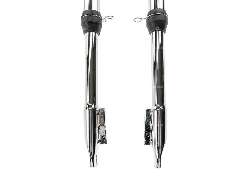 EBR fork upside-down reinforced (chopper) chrome | Puch Carousel Image 3