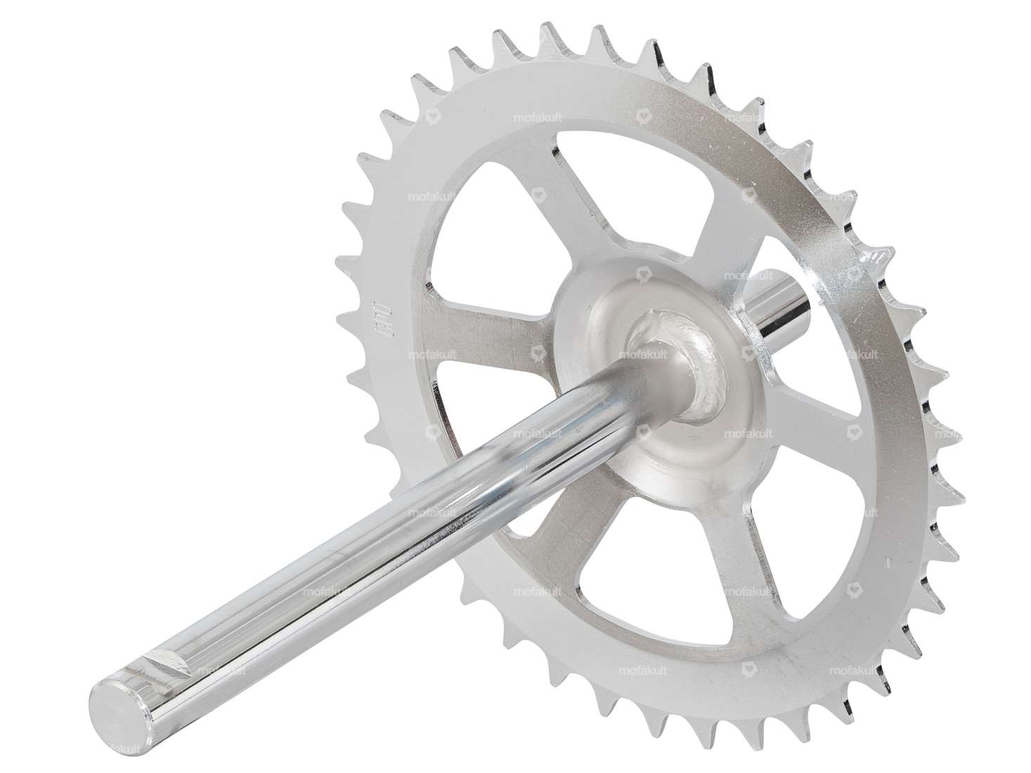 GPO Axe de pédalier chromé | Puch X30 NS, NL Carousel Image 2