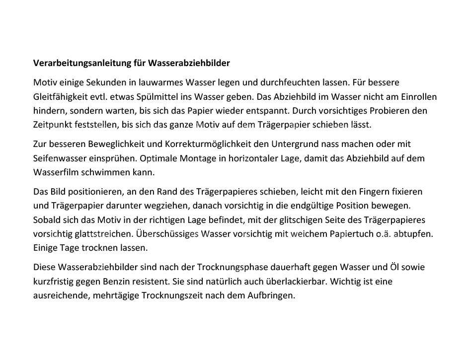 Miele Décalque à eau blanc (115 x 30 mm) Carousel Image 2