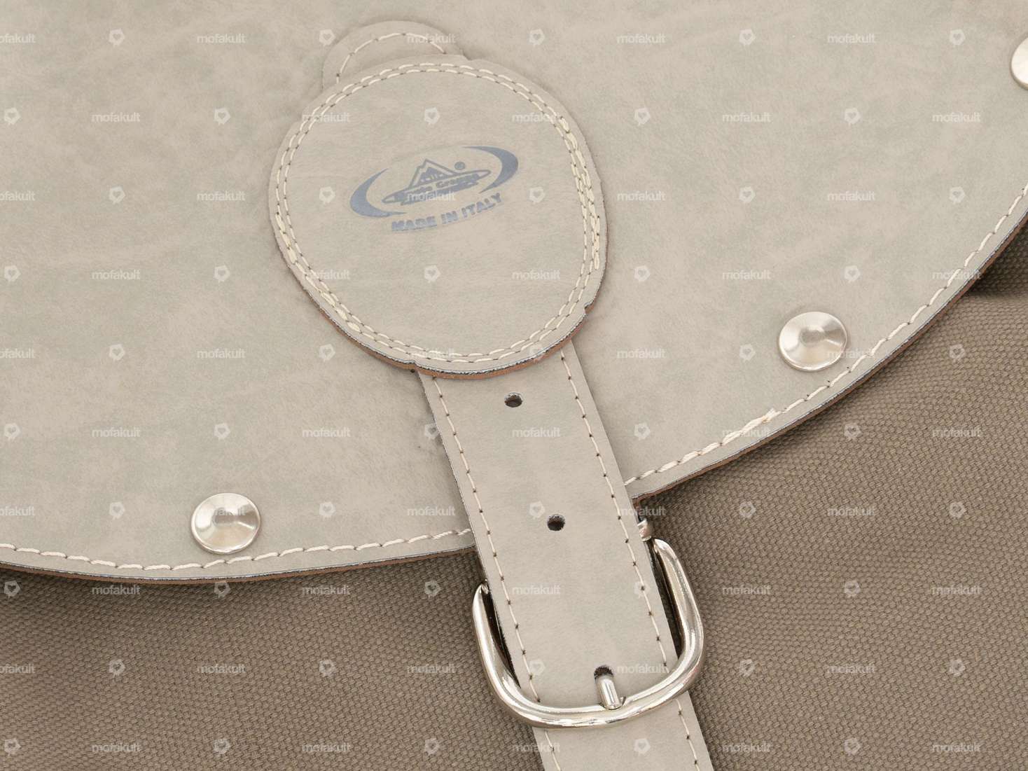 Sacoche à bagages Oldschool grise Carousel Image 3